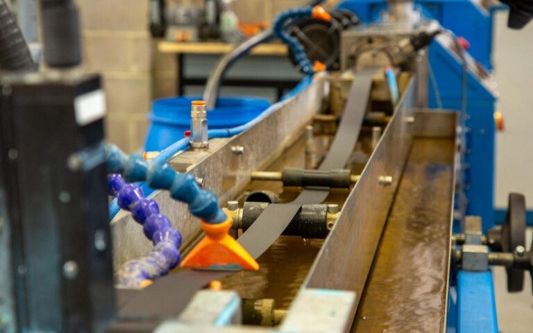 Intumescent strip in production at Vanquish Hardware Protection
