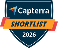 Capterra Shortlist 2026 badge for MRPeasy