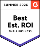 G2 Best Estimated ROI, Small Business, Summer 2026