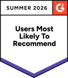 G2 Users Most Likely To Recommend, Summer 2026